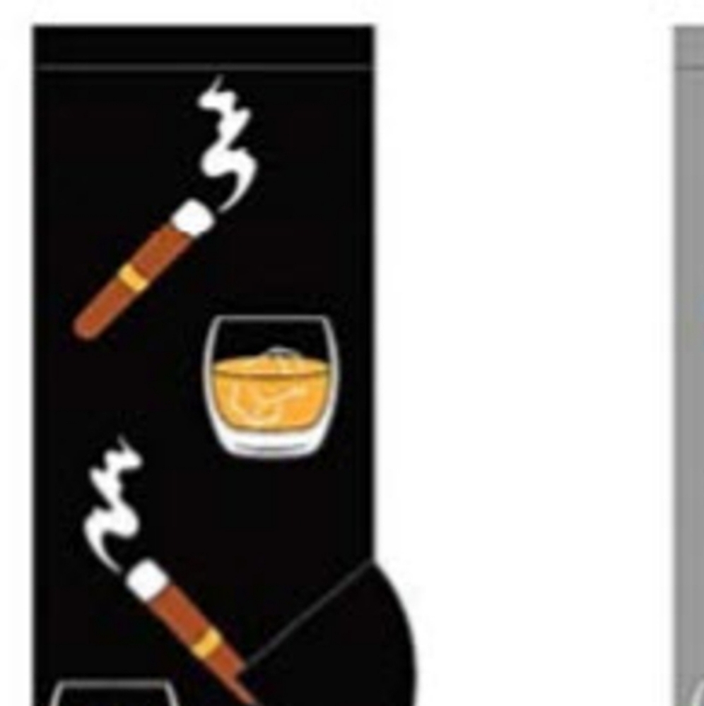 Foozys socks. Cigar and whiskey. Nwt